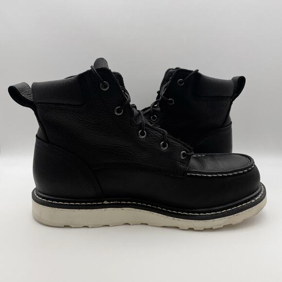 Irish Setter Men Ashby 6" Ankle Work Boot US 10 D Black Leather Aluminum Toe NIB - Picture 4 of 12